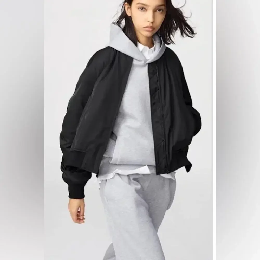 KATHARINE HAMNETT Black Bomber Jacket - Picture 1 of 15